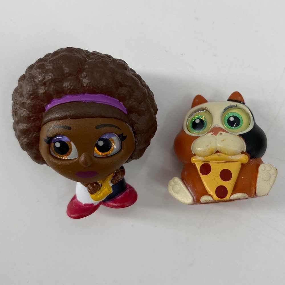 Disney Doorables Soul Dorothea Williams & Luca Machiavelli‎ Cat Pizza Figure Lot